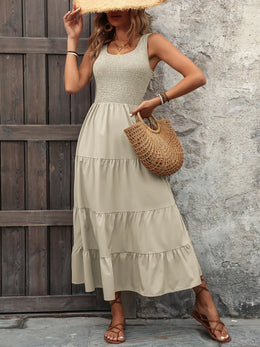 Smocked Sleeveless Tank Dress | Forever 40