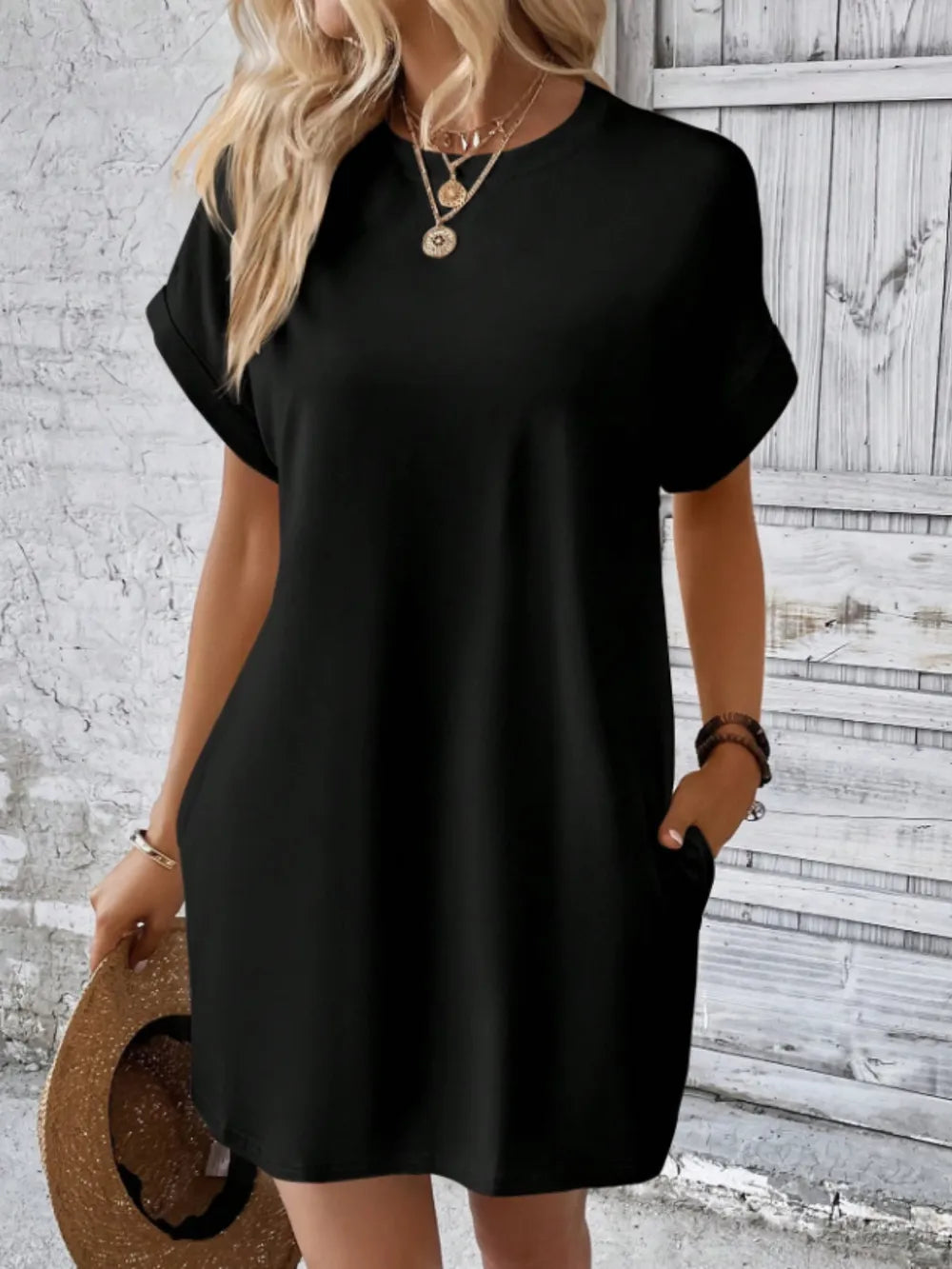 Short-Sleeve Mini Tee Dress | Forever 40