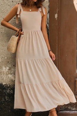 Tie Shoulder Smocked Dress | Forever 40