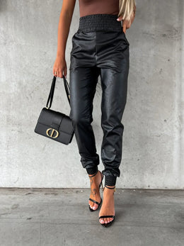 Smocked High-Waist Pants | Forever 40