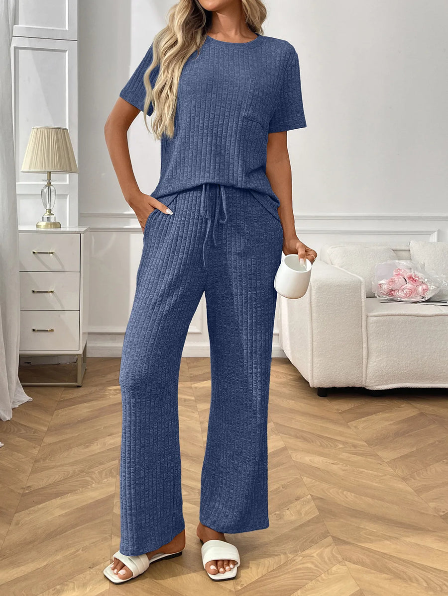 Ribbed Knit Pants Set | Forever 40