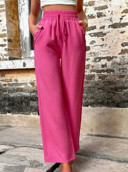 Tied High-Waist Wide-Leg Pants | Forever 40