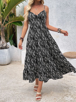 Tie Back Tiered Midi Dress | Forever 40