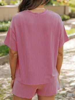 Ribbed Shorts Set Plus | Forever 40