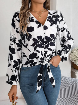 The Claire Luxe Printed Blouse | Forever 40