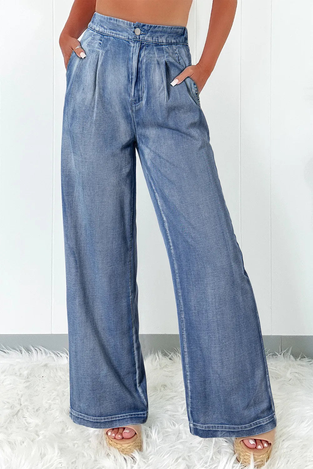 High Waist Wide Leg Jeans | Forever 40