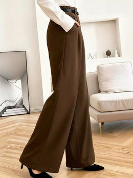 Wide-Leg Pleated Pants | Forever 40
