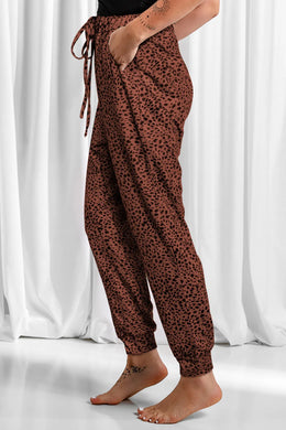 Leopard Drawstring Pants | Forever 40
