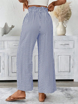 Striped Wide-Leg Pants Plus | Forever 40