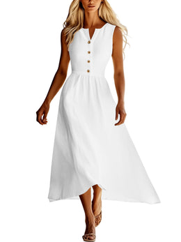 Sleeveless Flowy Midi Dress | Forever 40