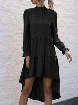 High-Low Flounce Sleeve Dress | Forever 40