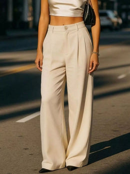 High-Waisted Wide-Leg Pants | Forever 40