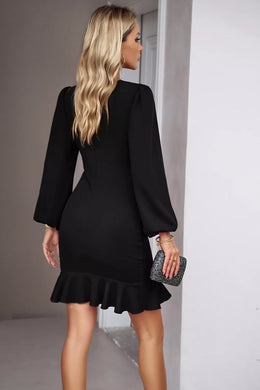 Ruched Ruffled Balloon Dress | Forever 40