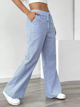 Striped Wide Leg Pants | Forever 40
