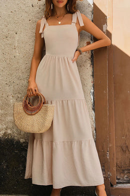 Tie Shoulder Smocked Dress | Forever 40