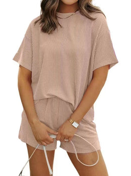 Ribbed Shorts Set Plus | Forever 40