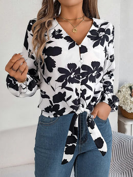 The Claire Luxe Printed Blouse | Forever 40