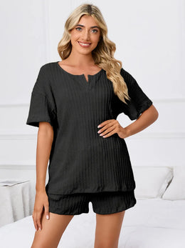 Notched Shorts Lounge Set | Forever 40