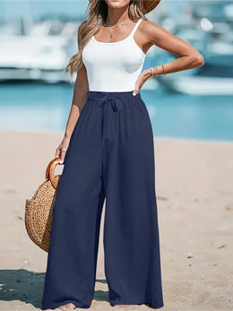 Drawstring Waist Pants Plus | Forever 40