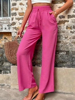Tied High-Waist Wide-Leg Pants | Forever 40