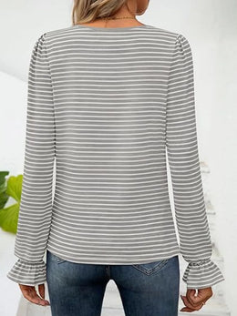 The Brielle Luxe Striped Top | Forever 40