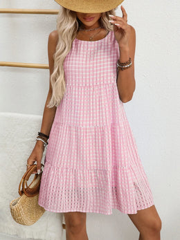 Plaid Sleeveless Mini Dress | Forever 40