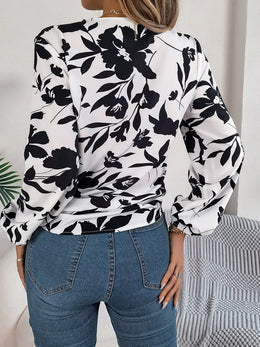 The Claire Luxe Printed Blouse | Forever 40