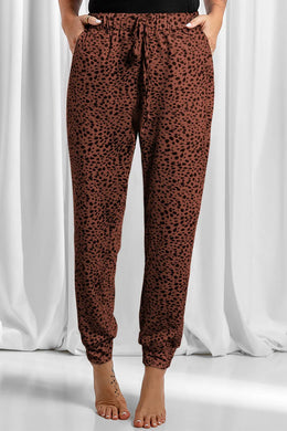 Leopard Drawstring Pants | Forever 40