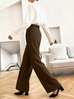 Wide-Leg Pleated Pants | Forever 40