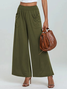 Pocketed Elastic Waist Pants | Forever 40