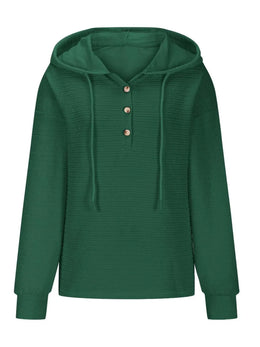 Grace Luxe Button-Front Hoodie | Forever 40