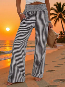 Striped Wide-Leg Pants | Forever 40