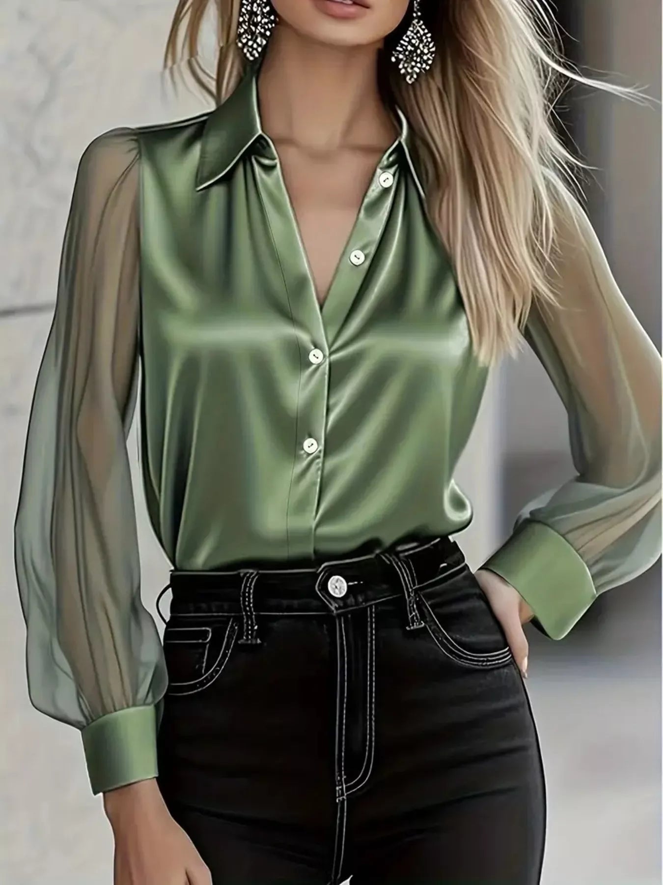 The Stella Satin Shirt | Forever 40