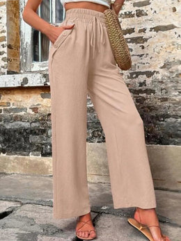 Tied High-Waist Wide-Leg Pants | Forever 40