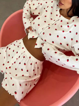 Strawberry Shorts Set | Forever 40