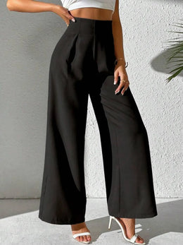 Wide-Leg High-Waist Pants | Forever 40