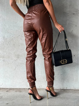 Smocked High-Waist Pants | Forever 40