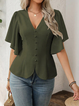 The Delilah V-Neck Blouse | Forever 40
