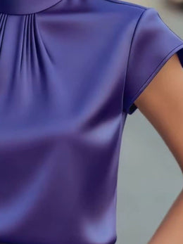 The Riley Weekend Satin Blouse | Forever 40