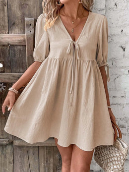 Tie-Front Mini Dress Sleeves | Forever 40