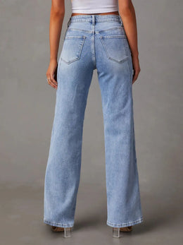 High-Waist Straight Jeans | Forever 40