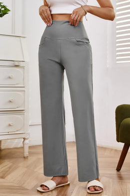 High Waist Wide Leg Pants with Pockets | Forever 40