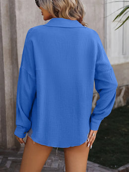 Riley Luxe Button-Front Shirt | Forever 40