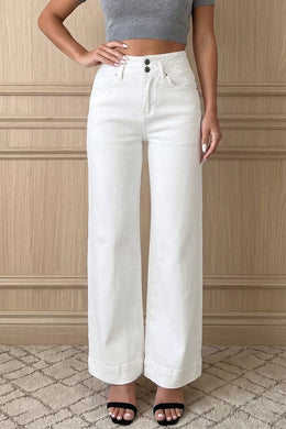 High-Waist Wide-Leg Jeans | Forever 40