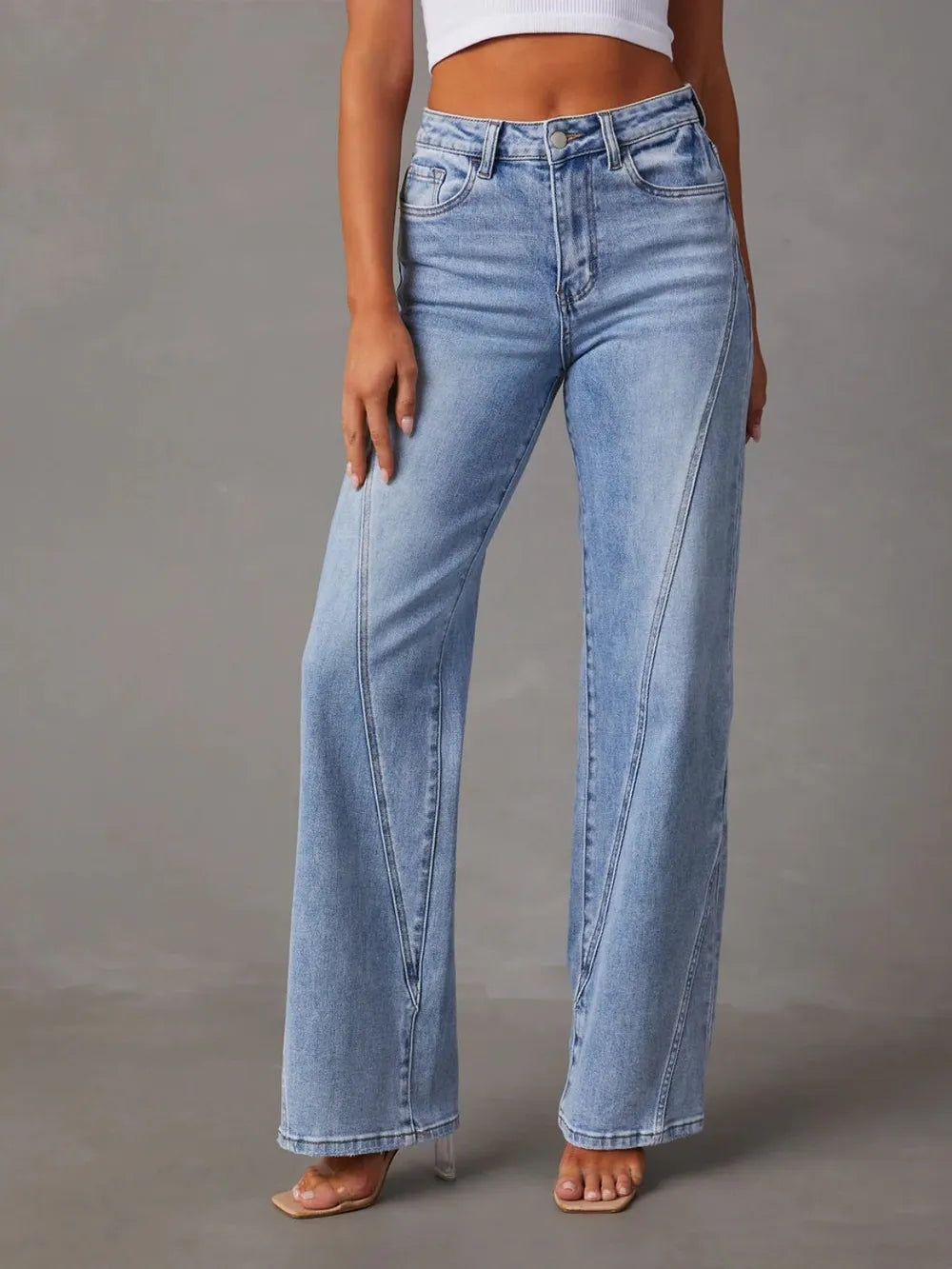 High-Waist Straight Jeans | Forever 40