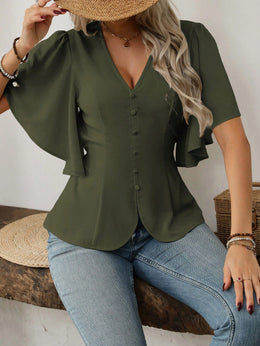The Delilah V-Neck Blouse | Forever 40