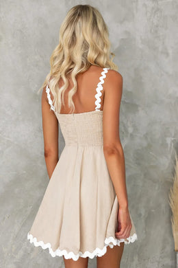 Contrast Square Neck Mini Dress | Forever 40