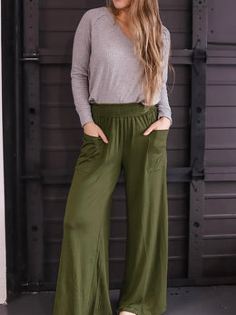 Pocketed Elastic Waist Pants | Forever 40