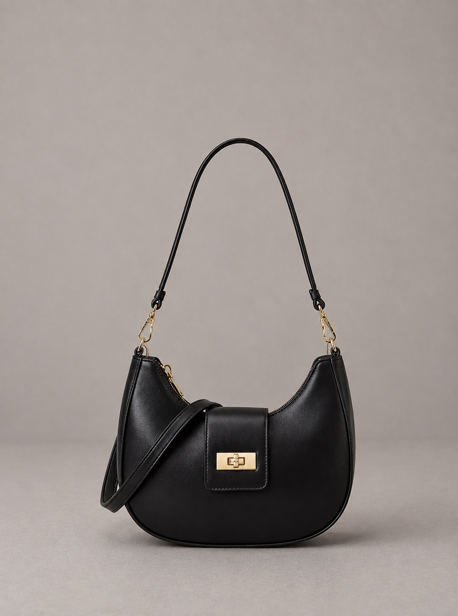 Buckle Closure Shoulder Bag