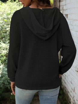 Maeve Luxe Button-Front Hoodie | Forever 40